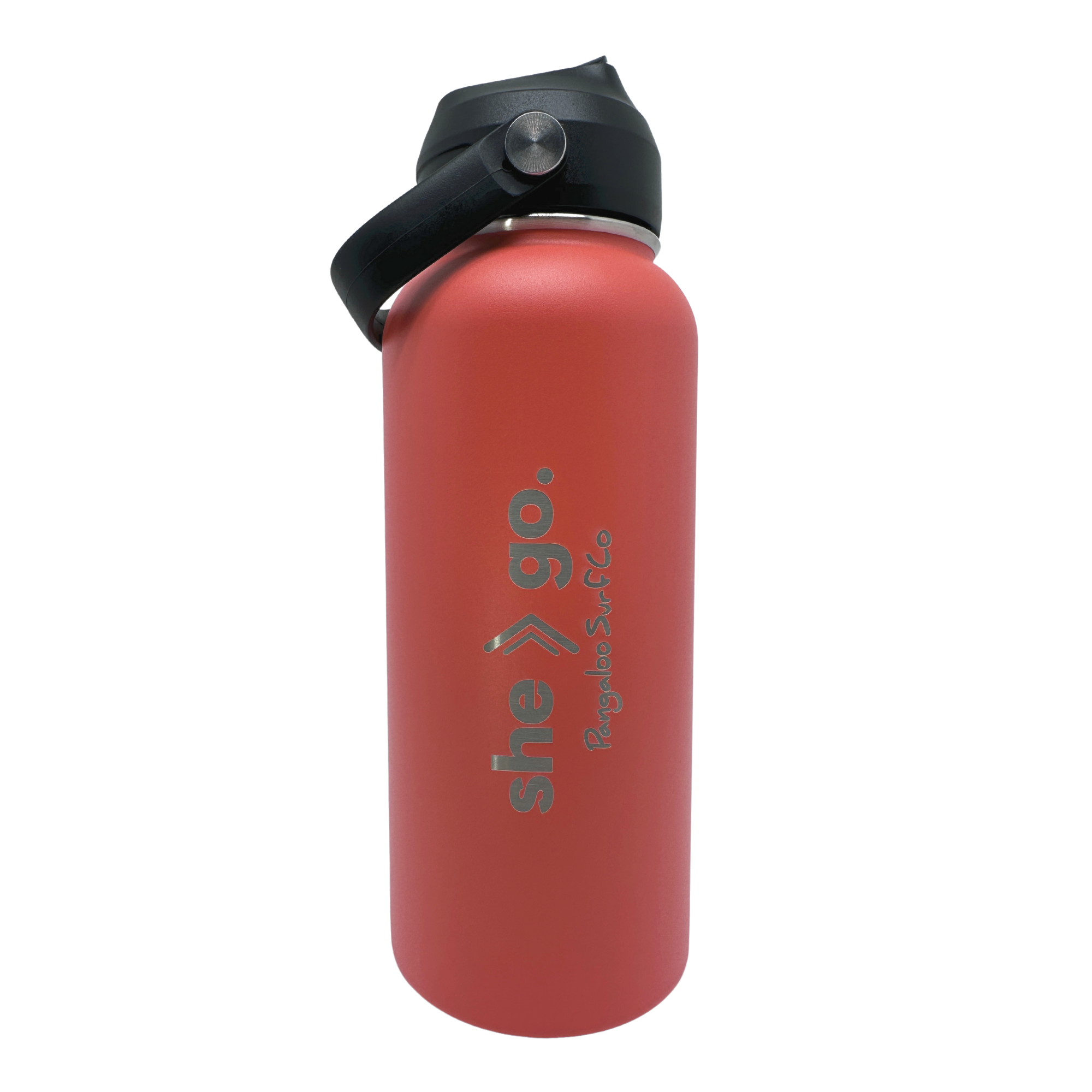 32 Ounce Insulated Water Bottle - she go. (Light Blue) – Pangaloo Surf Co