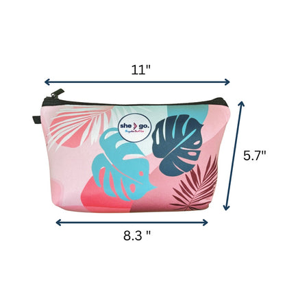 she-go. Collection Microfiber Beach Towel with Included Splash-Proof Neoprene Bag - Sand Free - Packable