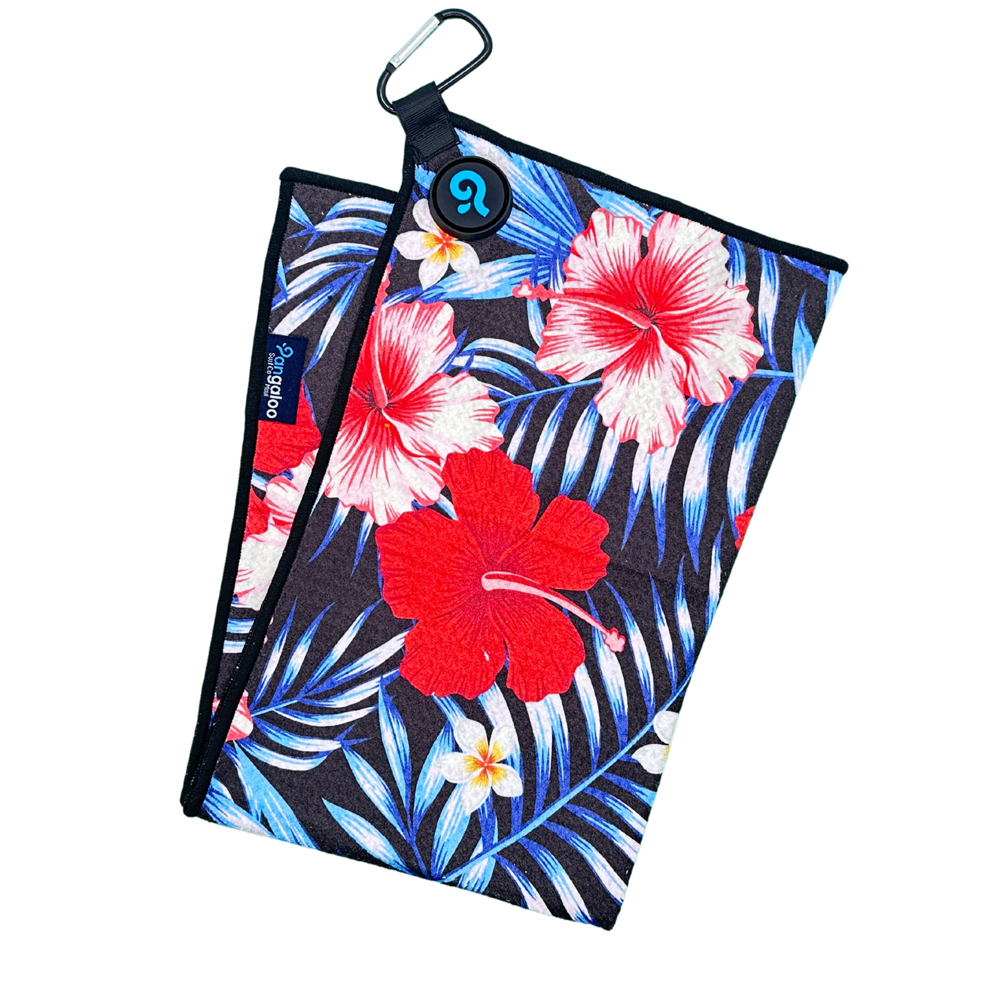 Magnetic Waffle Design Microfiber Golf Towel (Hibiscus)